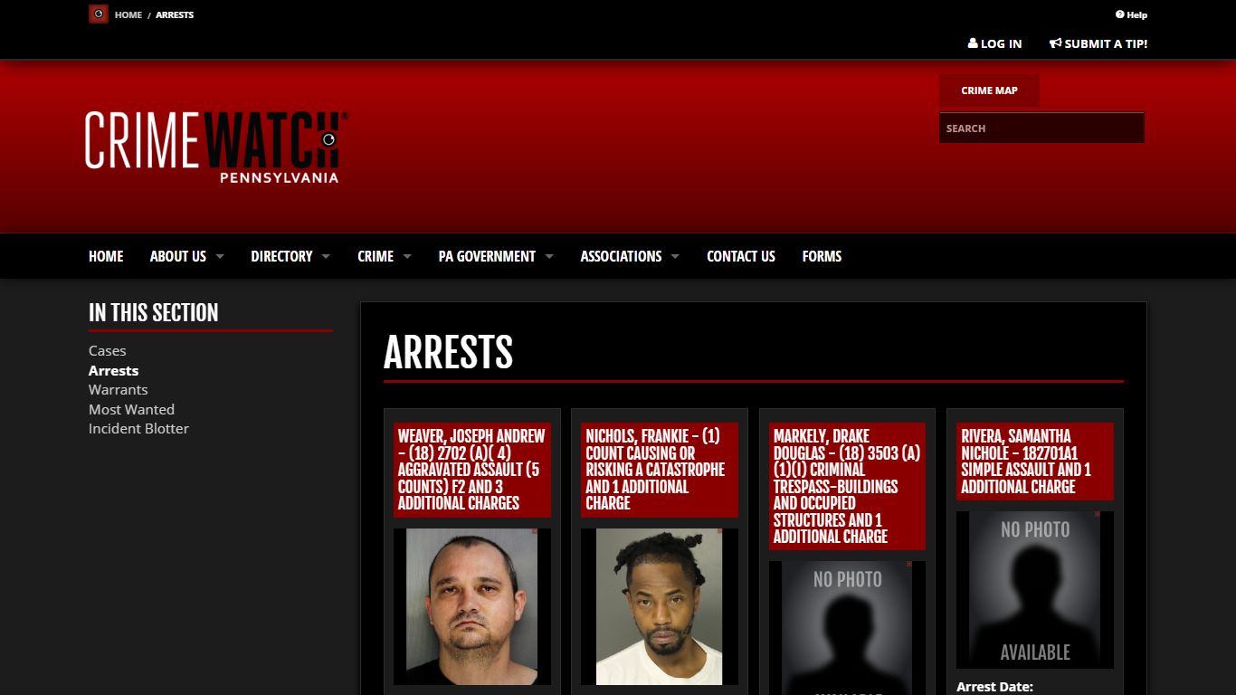 Arrests | CRIMEWATCH